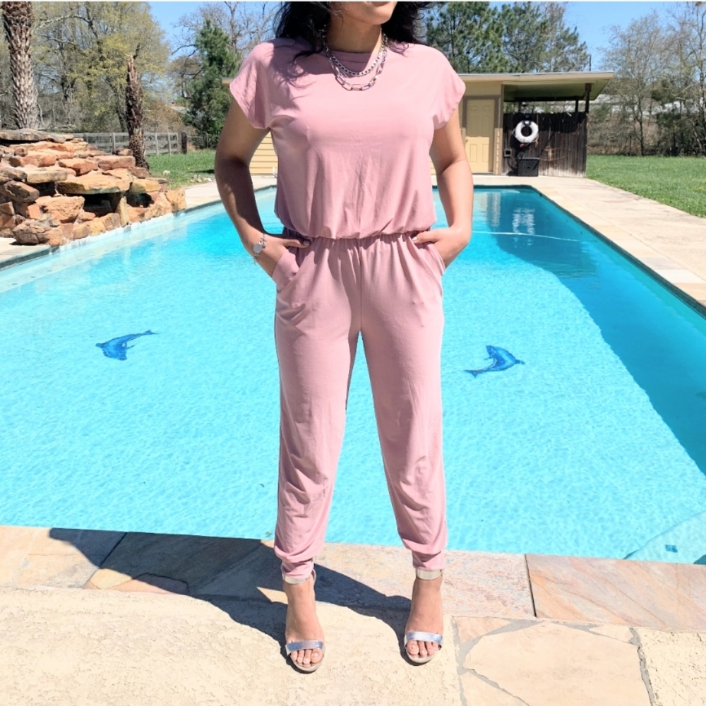 Pink Women's Jumpsuit - XL